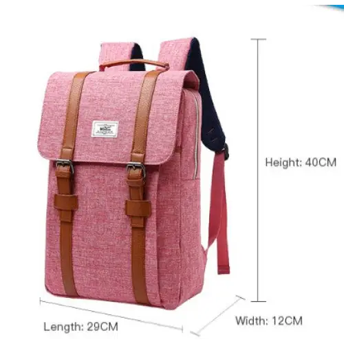 Ulovila Batoh moderní plátěný batoh s popruhy školní batoh batoh na počítač - PRO ŠKOLU