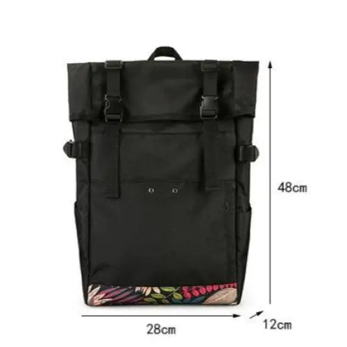 Ulovila rolovací sportovní batoh - černá - PRO ŠKOLU