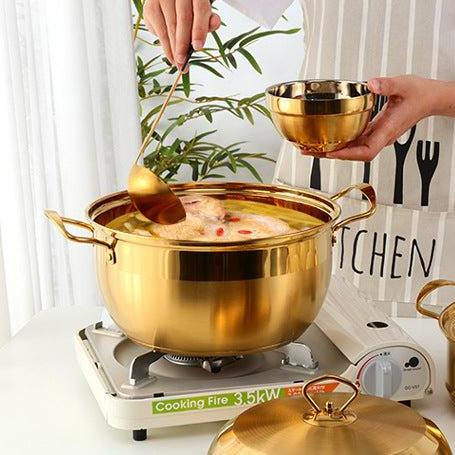 Holografický či rubínově rudý hrnec ocelový