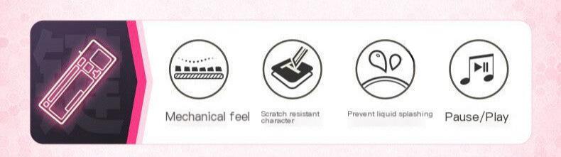 Růžová klávesnice k počítači