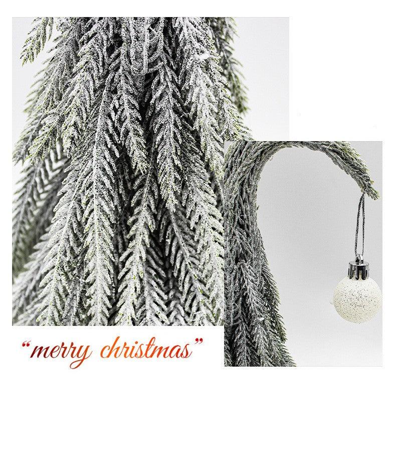 Zahnutý Vánoční stromek bílý