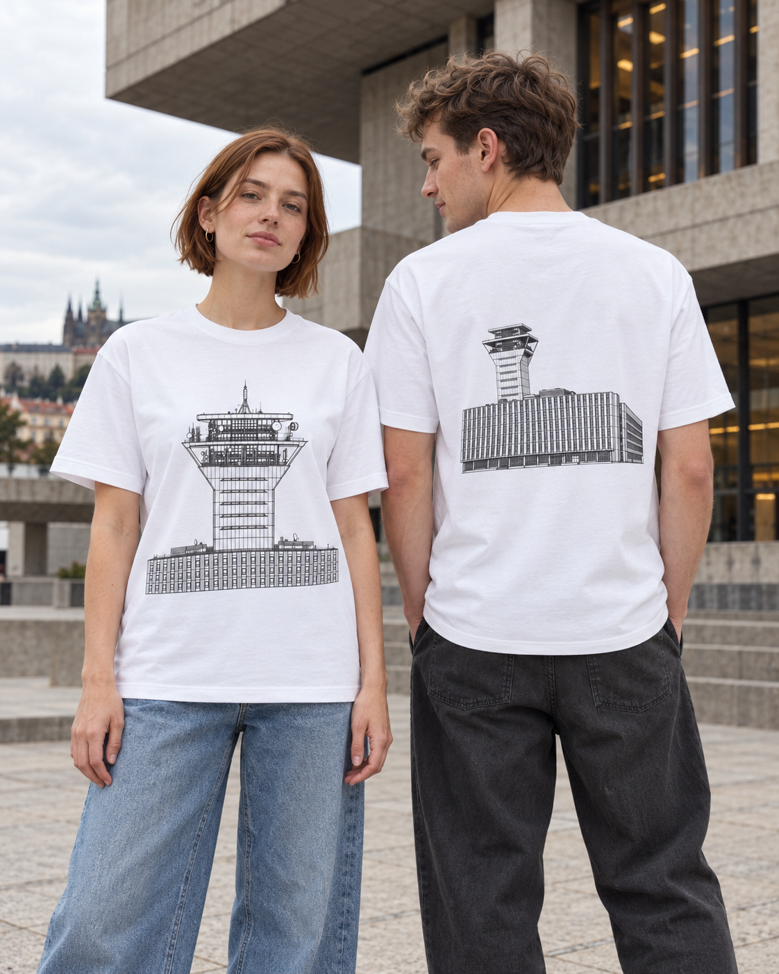 ÚTB ŽIŽKOV / FRANTIŠEK CUBR t-shirt pro milovníky české architektury