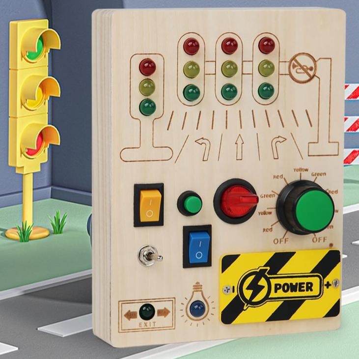 Montessori hrací panel semafor