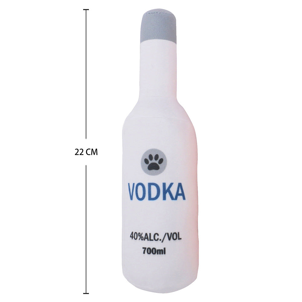 Psí plyšová hračka flaška