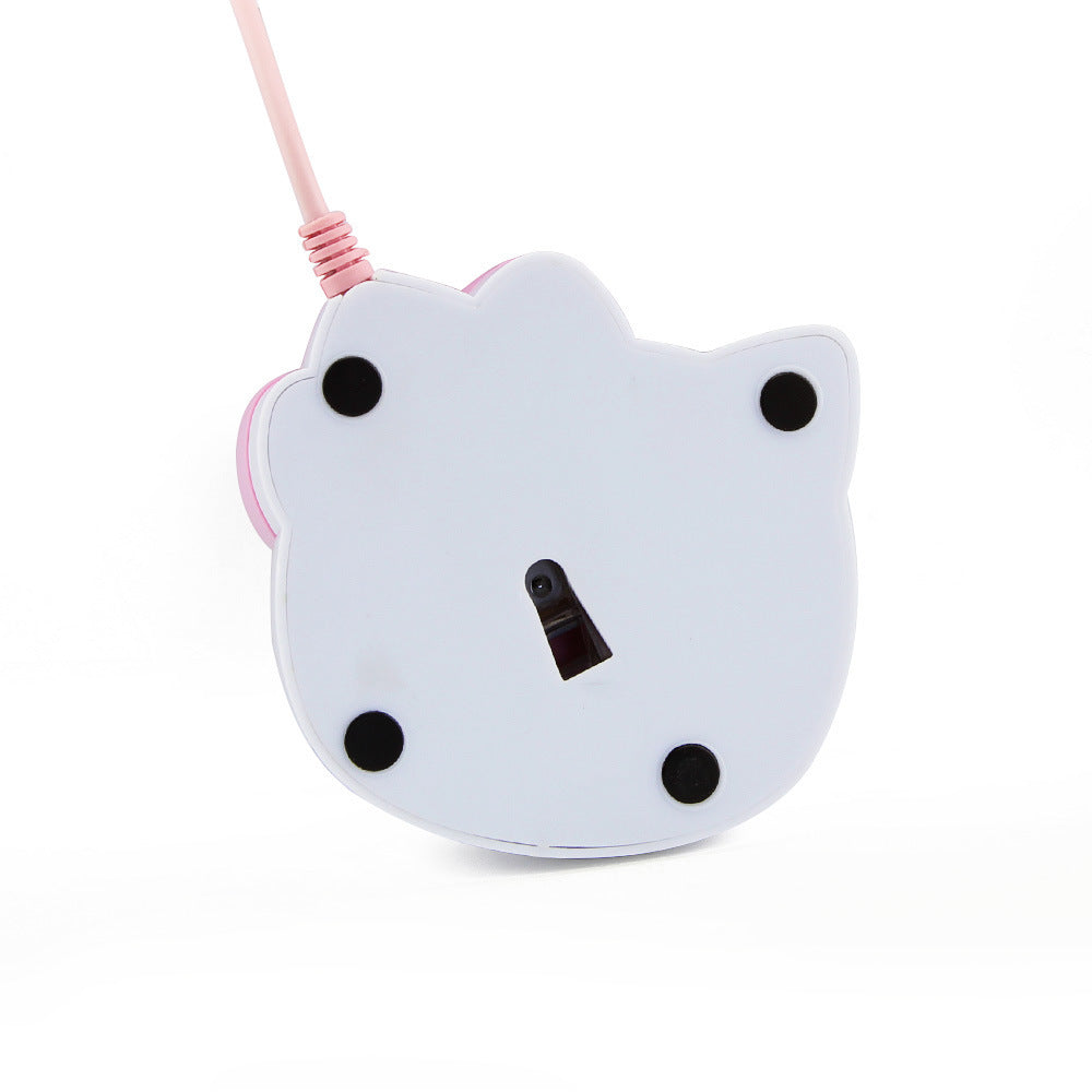 Myš růžová k počítači Hello Kitty