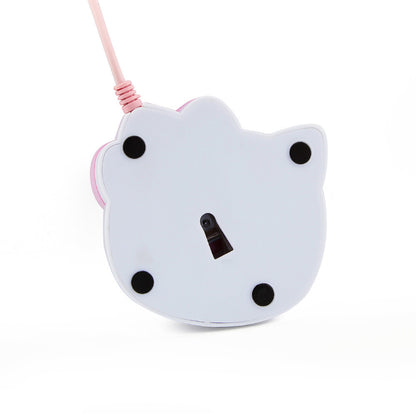Myš růžová k počítači Hello Kitty