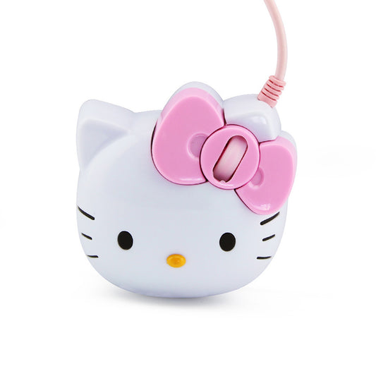 Myš růžová k počítači Hello Kitty