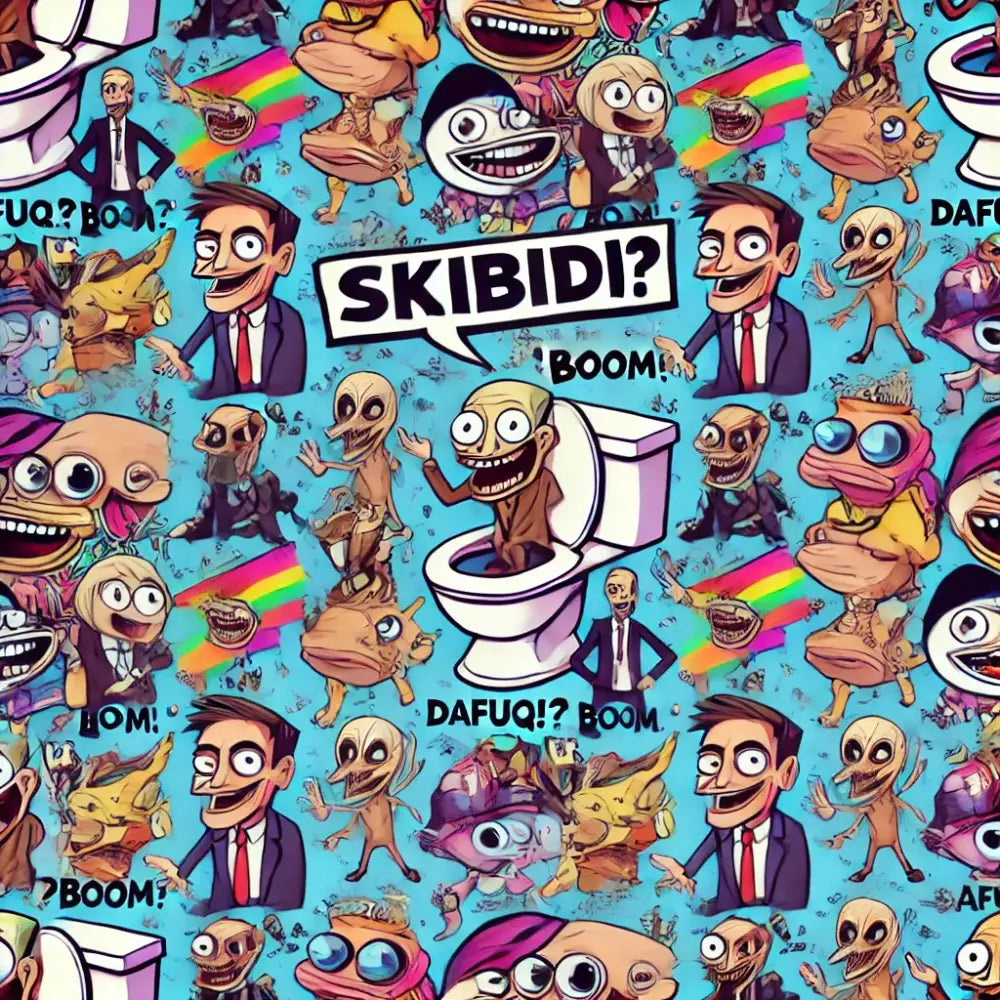 Skibidi Modrá Košile - PRO ŠKOLU