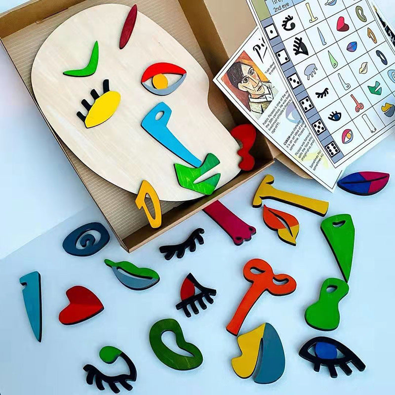 Montessori umělecké puzzle
