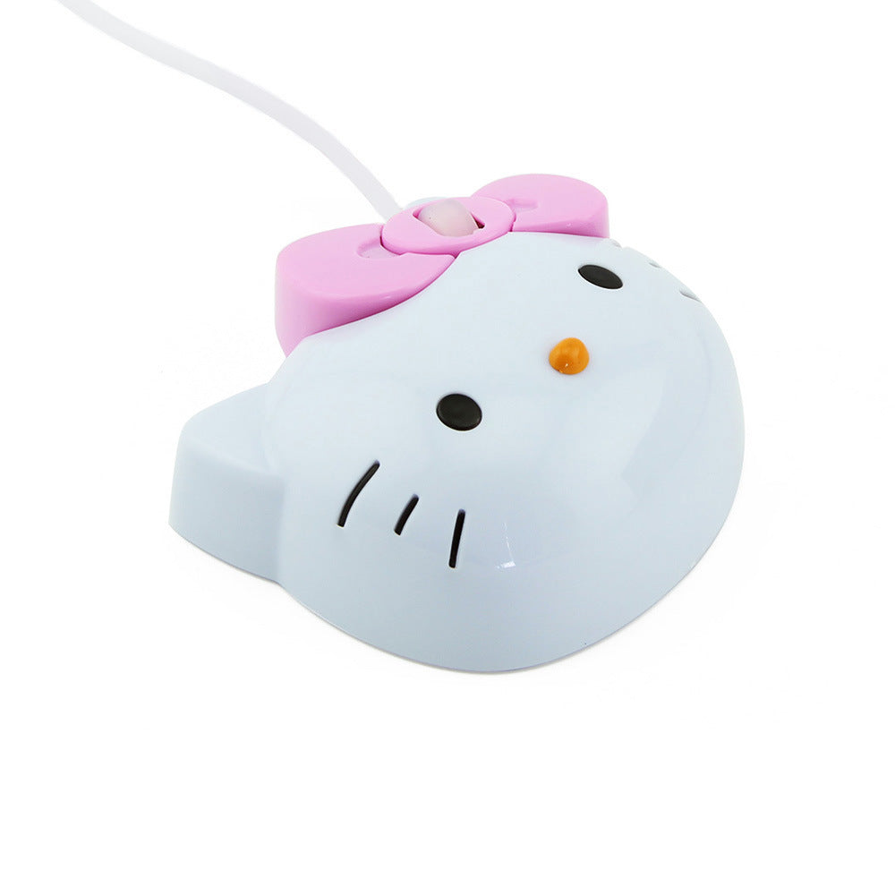 Myš růžová k počítači Hello Kitty
